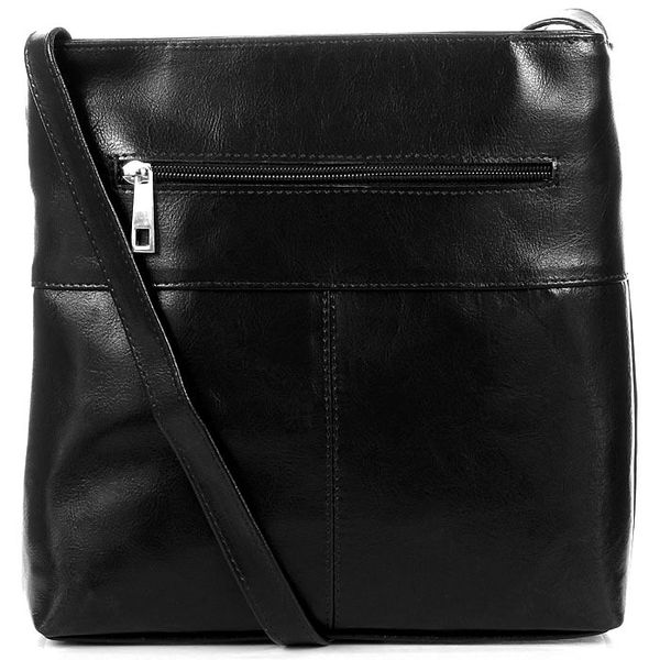 Torebka skórzana listonoszka DAN-A T328 czarna. Czarne torebki klasyczne DAN-A, bez wzorów, ze skóry, bez dodatków. Za 229.99 zł.