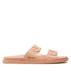 Klapki Ipanema. Brązowe klapki Ipanema, bez wzorów, bez obcasa. Za 149.99 zł.
