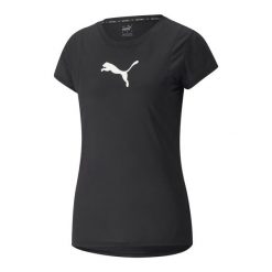 Koszulka fitness damska PUMA Train All Day. Czarne bluzki Puma, xs, bez wzorów, sportowe, bez kołnierzyka, bez ramiączek. Za 69.99 zł.