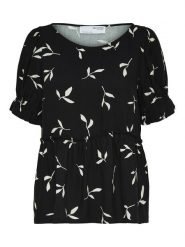 SELECTED FEMME Bluzka "Ilva" w kolorze czarnym rozmiar: 36. Czarne bluzki Selected Femme, bez wzorów, z wiskozy, bez kołnierzyka, bez ramiączek. Za 44.19 zł.