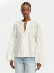 BOSS Bluzka Belvast 50559073 Biały Regular Fit. Białe bluzki Boss, bez wzorów, z bawełny, bez kołnierzyka, bez ramiączek. Za 699.99 zł.