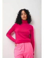 AUTHENTIC CASHMERE Kaszmirowy golf "Bise" w kolorze różowym rozmiar: XXL. Różowe golfy AUTHENTIC CASHMERE, xxl, bez wzorów, z kaszmiru, bez ramiączek. Za 346.99 zł.