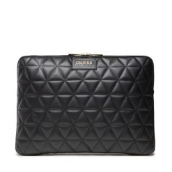 Etui na laptopa Guess. Czarne torby na laptopa Guess, z aplikacjami. Za 189.00 zł.