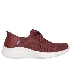 Buty sportowe Sneakersy damskie, Skechers Slip-Ins Ultra Flex 3.0 - Brilliant. Brązowe obuwie sportowe Skechers, z materiału, bez zapięcia, trekkingowe, Skechers Sport. Za 349.99 zł.