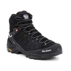 Buty trekkingowe damskie Salewa WS Alp Trainer 2 Mid Gtx. Czarne trekkingi Salewa, z materiału, za kostkę, trekkingowe. Za 899.99 zł.