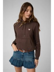 Guess Jeans Bluza 165721 Brązowy Classic Fit. Brązowe bluzy Guess Jeans, xl, z aplikacjami, z jeansu, bez kaptura. Za 349.99 zł.