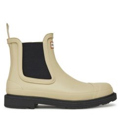 Kalosze Hunter. Brązowe kalosze Hunter, bez wzorów. Za 409.99 zł.