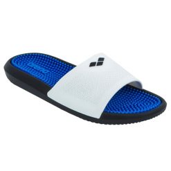 Klapki Basenowe Marco. Białe klapki Arena, bez wzorów, bez obcasa. Za 119.99 zł.