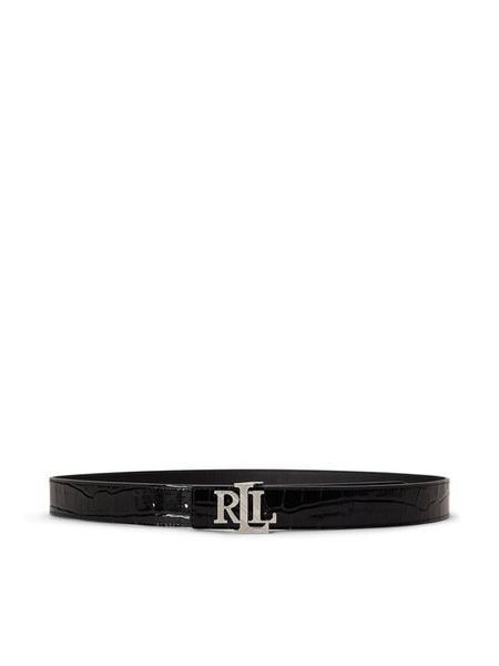 LAUREN RALPH LAUREN Pasek 412P18557001 Czarny. Czarne paski Lauren Ralph Lauren, bez wzorów, ze skóry. Za 519.99 zł.
