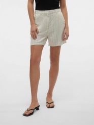 Vero Moda Szorty "Mindy" w kolorze białym rozmiar: 38. Białe szorty Vero Moda, bez wzorów, z podwyższonym stanem. Za 39.58 zł.