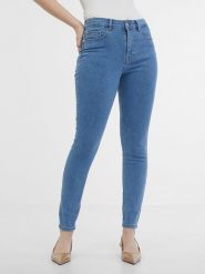 Orsay Dżinsy - Skinny fit - w kolorze niebieskim rozmiar: 34. Niebieskie jeansy Orsay, bez wzorów. Za 78.99 zł.