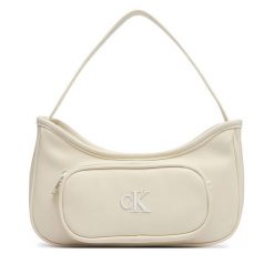 Torebka Calvin Klein Jeans. Brązowe torebki klasyczne Calvin Klein Jeans, bez wzorów, z jeansu, bez dodatków. Za 229.99 zł.