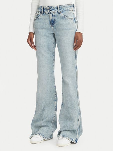 Tommy Jeans Jeansy Sia DW0DW23091 Niebieski jasny Bootcut Fit. Niebieskie jeansy Tommy Jeans, bez wzorów. Za 383.99 zł.