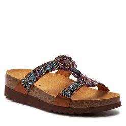 Klapki Scholl. Brązowe klapki Scholl, bez wzorów, bez obcasa. Za 319.99 zł.