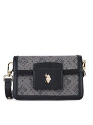 U.S. Polo Assn. Torebka BIUXT6222WVP Czarny. Czarne torebki klasyczne U.S. Polo Assn., bez wzorów, z tworzywa sztucznego, bez dodatków. Za 279.99 zł.