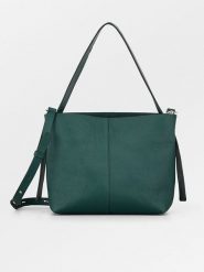 Becksöndergaard Skórzana torebka w kolorze zielonym rozmiar: onesize. Zielone torby na ramię Becksöndergaard, bez wzorów, z materiału, na ramię, bez dodatków. Za 382.99 zł.