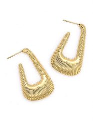 MOODE Kolczyki-półkreole "Lenais" rozmiar: onesize. Żółte kolczyki MOODE, ze stali. Za 97.51 zł.