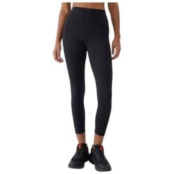 Damskie legginsy 4F FNK F419. Czarne legginsy 4f, l, bez wzorów, z elastanu, z podwyższonym stanem. Za 127.00 zł.