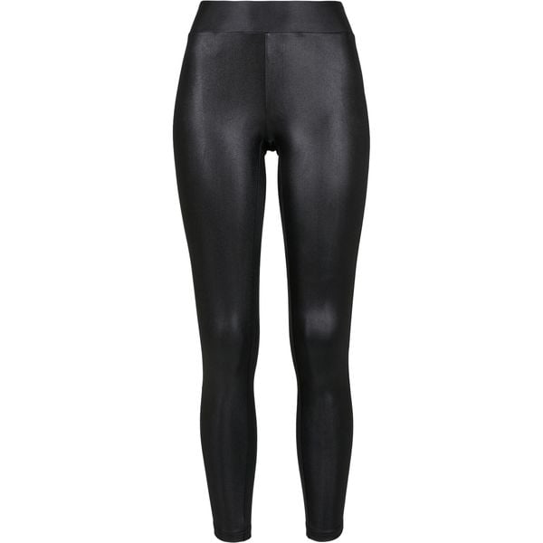 Legginsy damskie Urban Classics imitation leather. Czarne legginsy Urban Classics, bez wzorów. Za 149.50 zł.