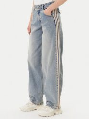 Adidas Jeansy Premium Essentials JY2868 Niebieski Wide Leg. Niebieskie jeansy Adidas, bez wzorów. Za 479.99 zł.