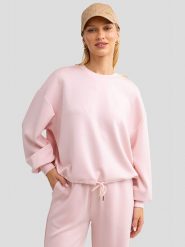 BIG STAR Bluza "Lunara" w kolorze jasnoróżowym rozmiar: M. Różowe bluzy Big Star, m, bez wzorów, bez kaptura. Za 127.95 zł.