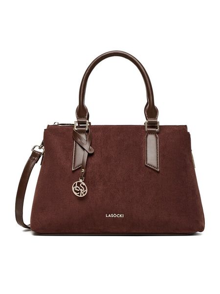 Lasocki Torebka C-LSK-L-014-08 Brązowy. Brązowe torebki klasyczne Lasocki, bez wzorów, z materiału, bez dodatków. Za 219.99 zł.