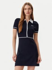 Guess Sukienka dzianinowa V5GK00 Z3D60 Granatowy Regular Fit. Niebieskie sukienki Guess, xl, z aplikacjami, z dzianiny, bez kołnierzyka, bez ramiączek. Za 309.99 zł.