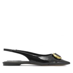 Baleriny Nine West. Czarne baleriny Nine West, bez wzorów, bez obcasa. Za 139.99 zł.