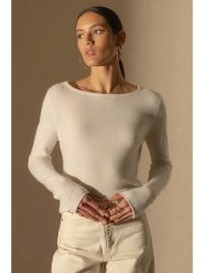 Perfect Cashmere Kaszmirowy sweter "Megan" w kolorze beżowym rozmiar: XL. Brązowe swetry Perfect Cashmere, xl, bez wzorów, z kaszmiru, bez ramiączek. Za 289.43 zł.