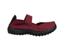 Półbuty Rock Over Portwine 032039, Czerwony, Materiał - 37. Czerwone obuwie sportowe Rock Spring, na lato, z materiału, bez zapięcia. W wyprzedaży za 164.99 zł.