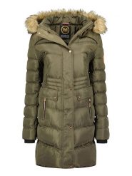 Maison Montaigne Parka "Badomai" w kolorze khaki rozmiar: XL. Brązowe parki Maison Montaigne, xl, ze skóry, bez kaptura. Za 216.22 zł.