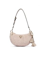 Guess Torebka Katie HWWG22 53180 Kremowy. Białe torebki klasyczne Guess, z aplikacjami, z materiału, bez dodatków. Za 494.99 zł.