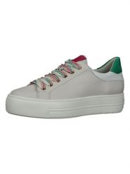 Paul Green Skórzane sneakersy w kolorze beżowo-zielonym rozmiar: 40. Brązowe trampki Paul Green, bez wzorów, bez zapięcia. Za 322.19 zł.