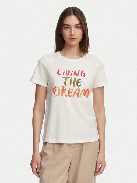 Vero Moda T-Shirt Jida 10340948 Biały Regular Fit. Białe t-shirty Vero Moda, s, bez wzorów, z bawełny, bez kołnierzyka, bez ramiączek. Za 69.99 zł.