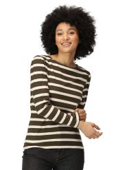 Regatta Koszulka "Federica" w kolorze khaki rozmiar: 40. Brązowe bluzki Regatta, bez wzorów, z bawełny, bez kołnierzyka, bez ramiączek. Za 57.60 zł.