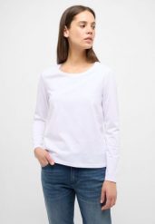 MUSTANG ELLY DAMSKI T-SHIRT Z DŁUGIM RĘKAWEM LONGSLEEVE LOGO GENERAL WHITE 1013931 2045. Białe t-shirty Mustang, s, bez wzorów, bez kołnierzyka, bez ramiączek. Za 89.99 zł.