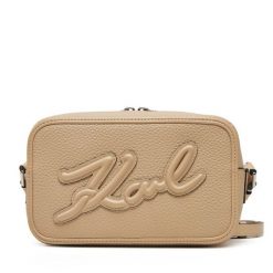 Torebka KARL LAGERFELD. Brązowe listonoszki KARL LAGERFELD, bez wzorów, bez dodatków. Za 479.99 zł.