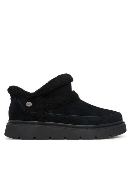 Skechers Śniegowce Bobs Keepsakes Lite - Winter Snug 114895 Czarny. Czarne trapery i śniegowce Skechers, ze skóry. Za 339.99 zł.
