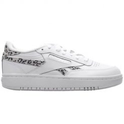 Buty do chodzenia damskie Reebok Club C Double Revenge. Białe obuwie sportowe Reebok, z materiału, bez zapięcia, trekkingowe, Reebok Club. W wyprzedaży za 357.70 zł.