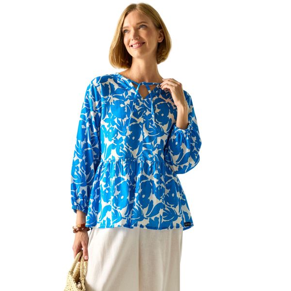 Damska Koszula Primden Fleur Bloom. Niebieskie koszule Regatta, l, bez wzorów, z bawełny, bez kołnierzyka, bez ramiączek. Za 225.99 zł.