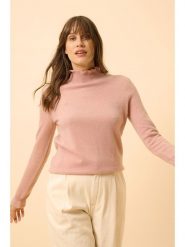 Just Cashmere Kaszmirowy sweter "Trila" w kolorze jasnoróżowym rozmiar: L. Różowe swetry Just Cashmere, l, bez wzorów, z kaszmiru, bez ramiączek. Za 232.78 zł.