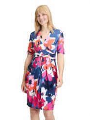 Vera Mont Sukienka w kolorze granatowo-różowym rozmiar: 44. Niebieskie sukienki Vera Mont, na co dzień, bez wzorów, bez kołnierzyka, bez ramiączek, mini, proste. Za 173.99 zł.