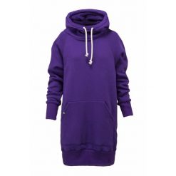 Bluza sportowa z kapturem damska DEEP TRIP Luzak. Fioletowe bluzy DEEP TRIP, l, bez wzorów, z bawełny, z kapturem. Za 369.00 zł.