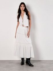 Apricot Spódnica w kolorze białym rozmiar: L. Białe spódnice Apricot, na co dzień, l, bez wzorów, z koronki, maxi, proste. Za 82.99 zł.