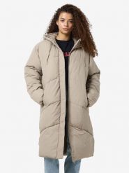 Noisy may Płaszcz zimowy w kolorze beżowym rozmiar: M. Brązowe płaszcze Noisy may, na zimę, m, bez wzorów, z puchu, bez kaptura. Za 237.73 zł.