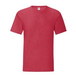 Koszulka Unisex Dla Dorosłych Iconic Heather. Czerwone bluzki FRUIT OF THE LOOM, xl, bez wzorów, sportowe, bez kołnierzyka, bez ramiączek. Za 40.99 zł.