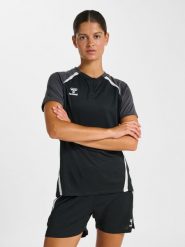 Damska koszulka polo Hummel Lead 2.0. Czarne koszulki polo Hummel, s, bez wzorów, z materiału, bez kołnierzyka, bez ramiączek. Za 252.50 zł.