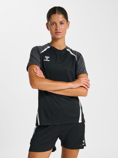 Damska koszulka polo Hummel Lead 2.0. Czarne koszulki polo Hummel, s, bez wzorów, z materiału, bez kołnierzyka, bez ramiączek. Za 173.50 zł.