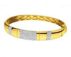Bransoletka z żółtego złota z brylantami - 0,88 ct - próba 585. Żółte bransoletki Apart, z brylantem, złote. Za 20,990.00 zł.