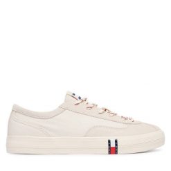 Tenisówki Tommy Hilfiger. Brązowe trampki TOMMY HILFIGER, bez wzorów, bez zapięcia. Za 369.99 zł.